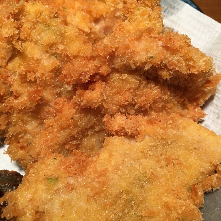 バッター液で手軽に☆ほんのり磯風味のチキンカツ